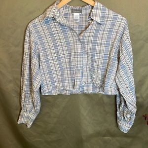 Sans souci crop button up